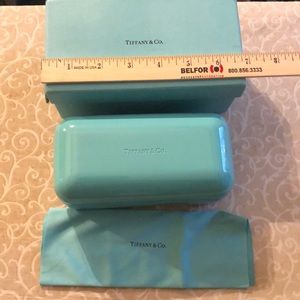 Tiffany sunglasses case, cleaning cloth and box